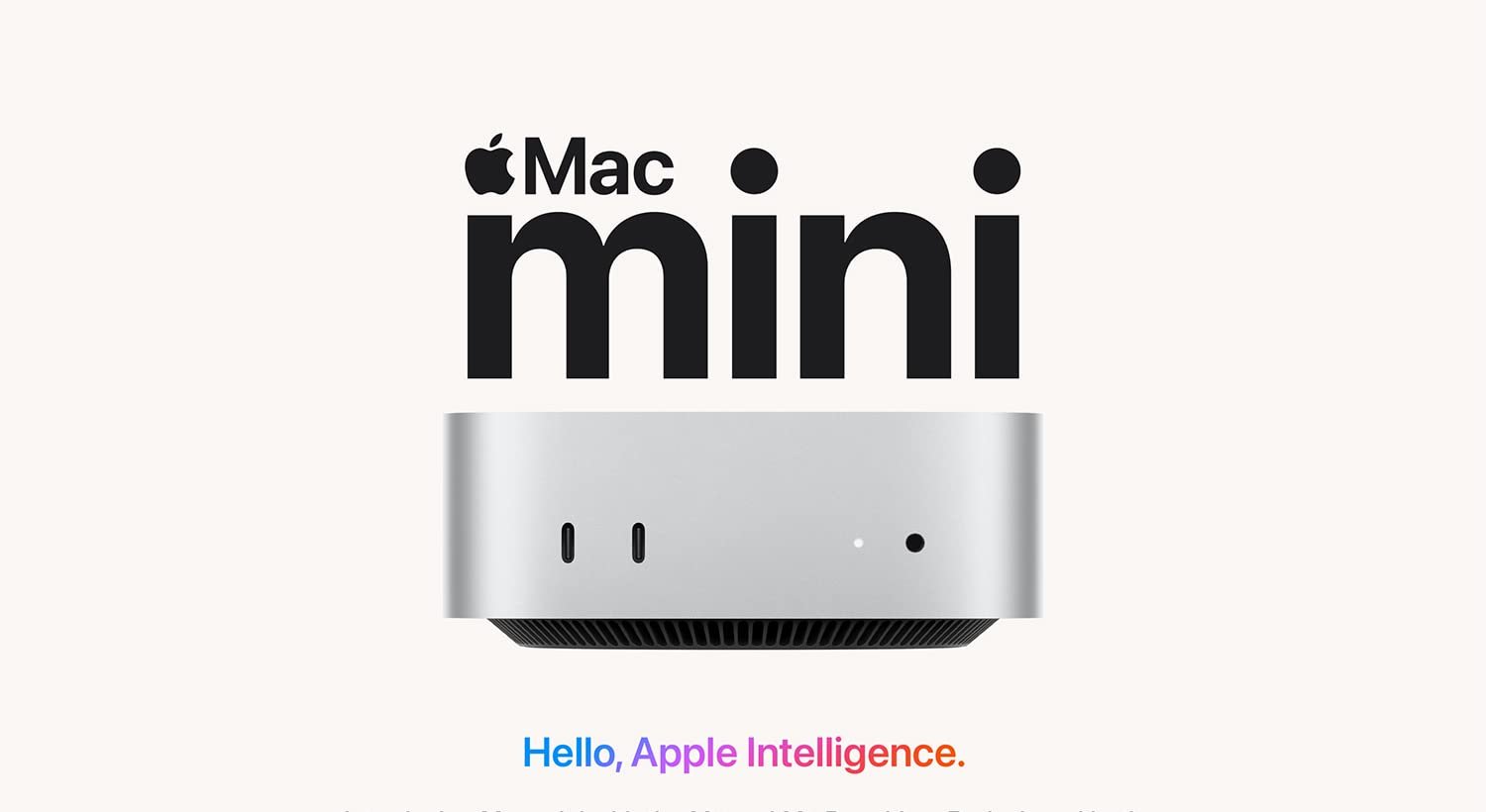 Mac mini — Hello, Apple Intelligence